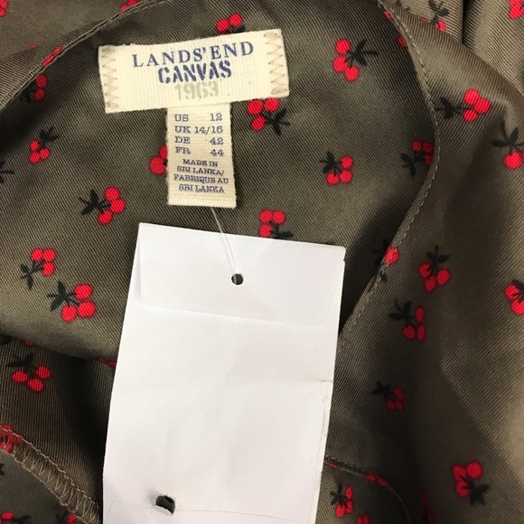 Lands End Canvas Dress vintage look cherries 🍒 - Picture 6 of 8